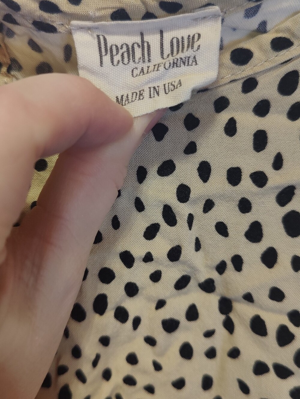 Peach Love California Animal Print Ruffle Peplum Top - Picture 6 of 7
